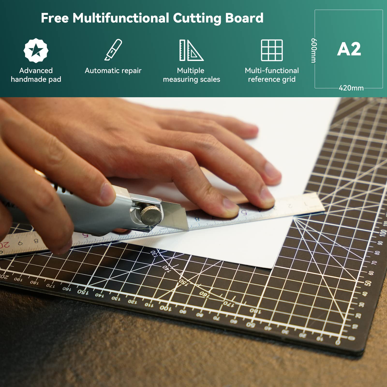 SCULPFUN Laser Honeycomb 600 X 600 mm, tavolo a nido d'ape laser per macchina per incisione laser e taglierina laser con 6 clip metalliche a forma di T + 6 graffette metalliche forti