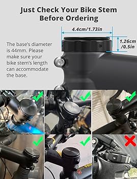 Bike Gps Hidden Bike AirTag Mount - Anti-Theft GPS Tracker Holder For Stem Caps (Fits 1-1/8" To 1-1/4" Headsets) Bike Airtag Holder