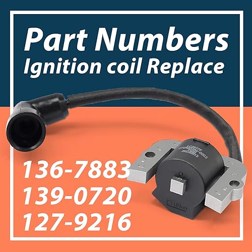 Miniatura 2 de Módulo de bobina de encendido 136-7883, 2 piezas, compatible con las cortadoras de césped Toro&Titan Series Reemplazar 139-0720 136-7883 127-9216,