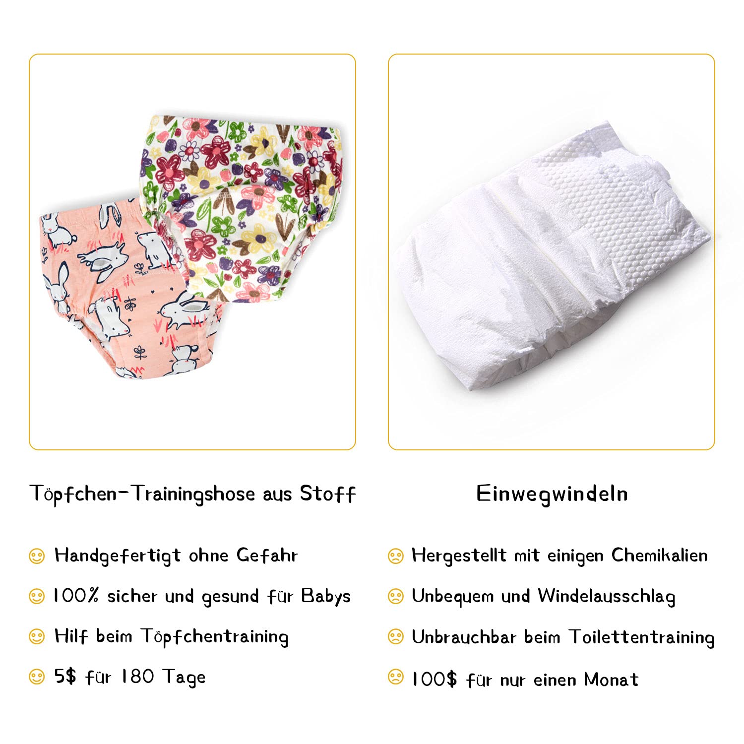 Lot de 9 Pantalons d'entraînement pour bébé, Pot de sous-vêtements pour Enfants à partir de 1 an, sous-vêtements d'entraînement des Toilettes