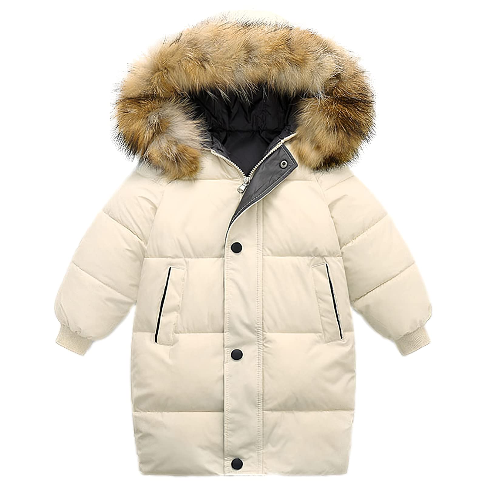 amropi Abrigo para Niño Niña Chaqueta con Capucha Caliente Invierno Ropa por 2-10 años