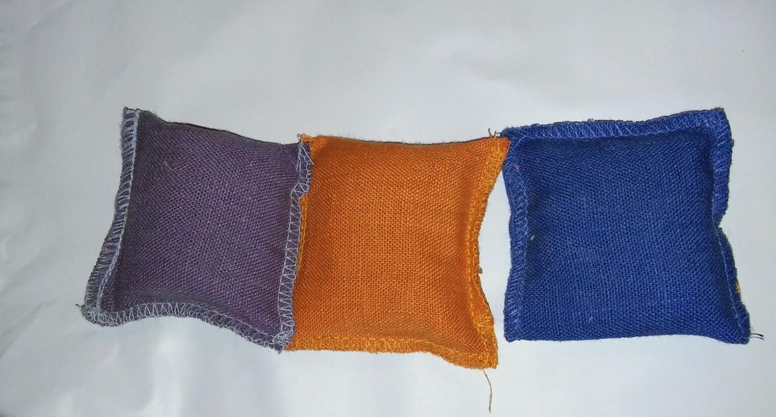 Xpet Organic Hemp Pillows 3 Pack Organic USA Catnip Filled Sacks Colors Vary