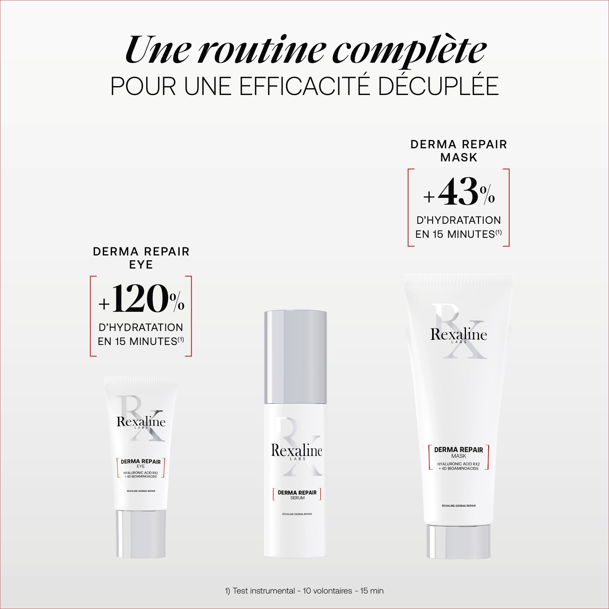 Rexaline Derma Repair Sérum – Soin Anti-Rougeurs & Apaisant Peaux Sensibles – Acide Hyaluronique RX2 & Pigments Verts – Hydratation Profonde & Correction Instantanée – 30ml