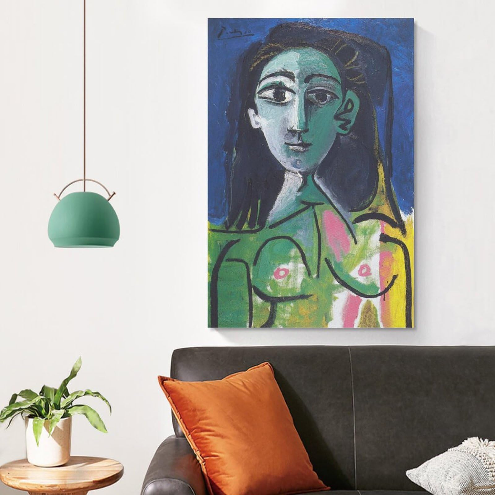 Amazon.co.jp: パブロ・ピカソ Pablo Picasso 《肖像画ジャクリーンの