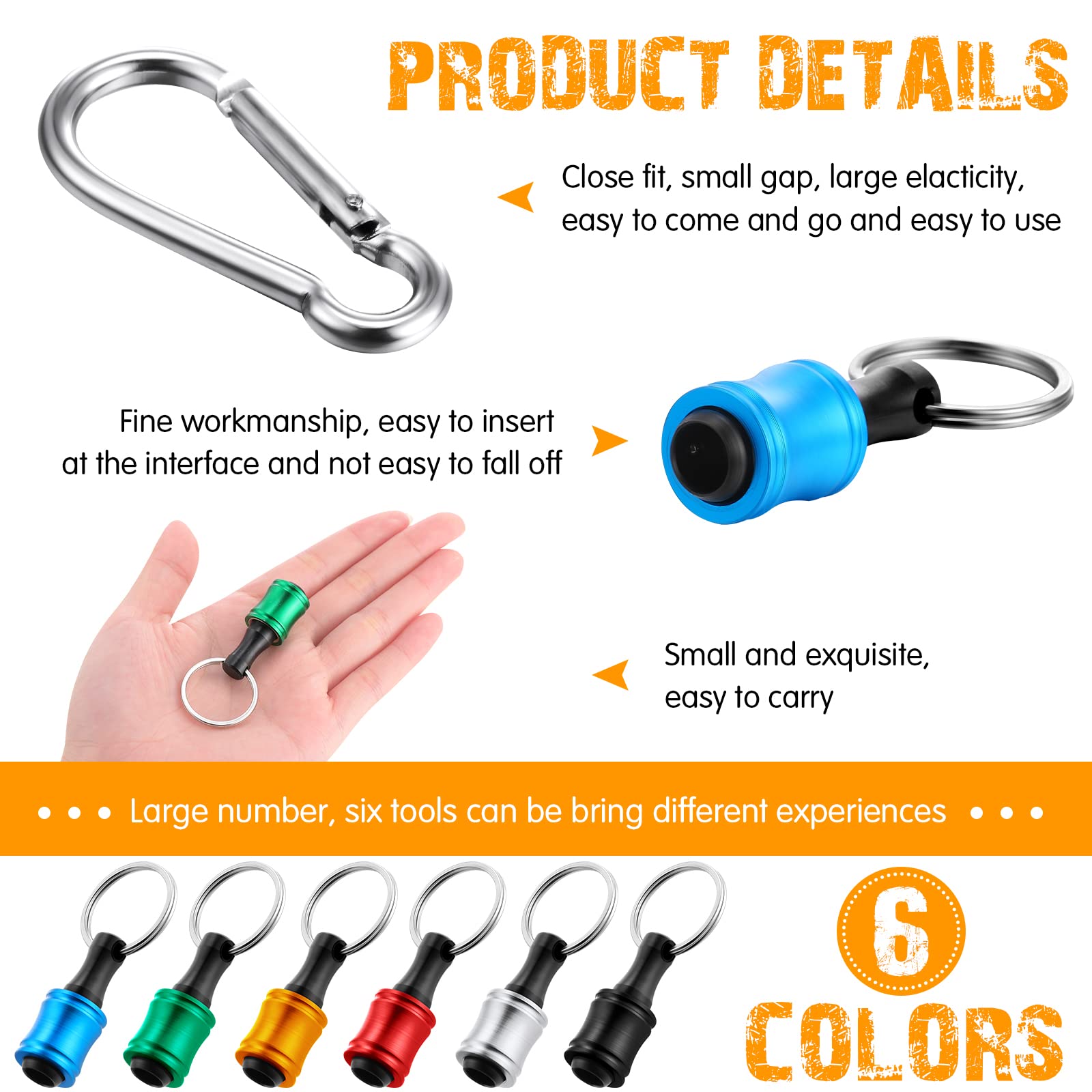 Tzdxfgl 27個 1/4インチ 六角シャンクビットホルダー、アルミニウム