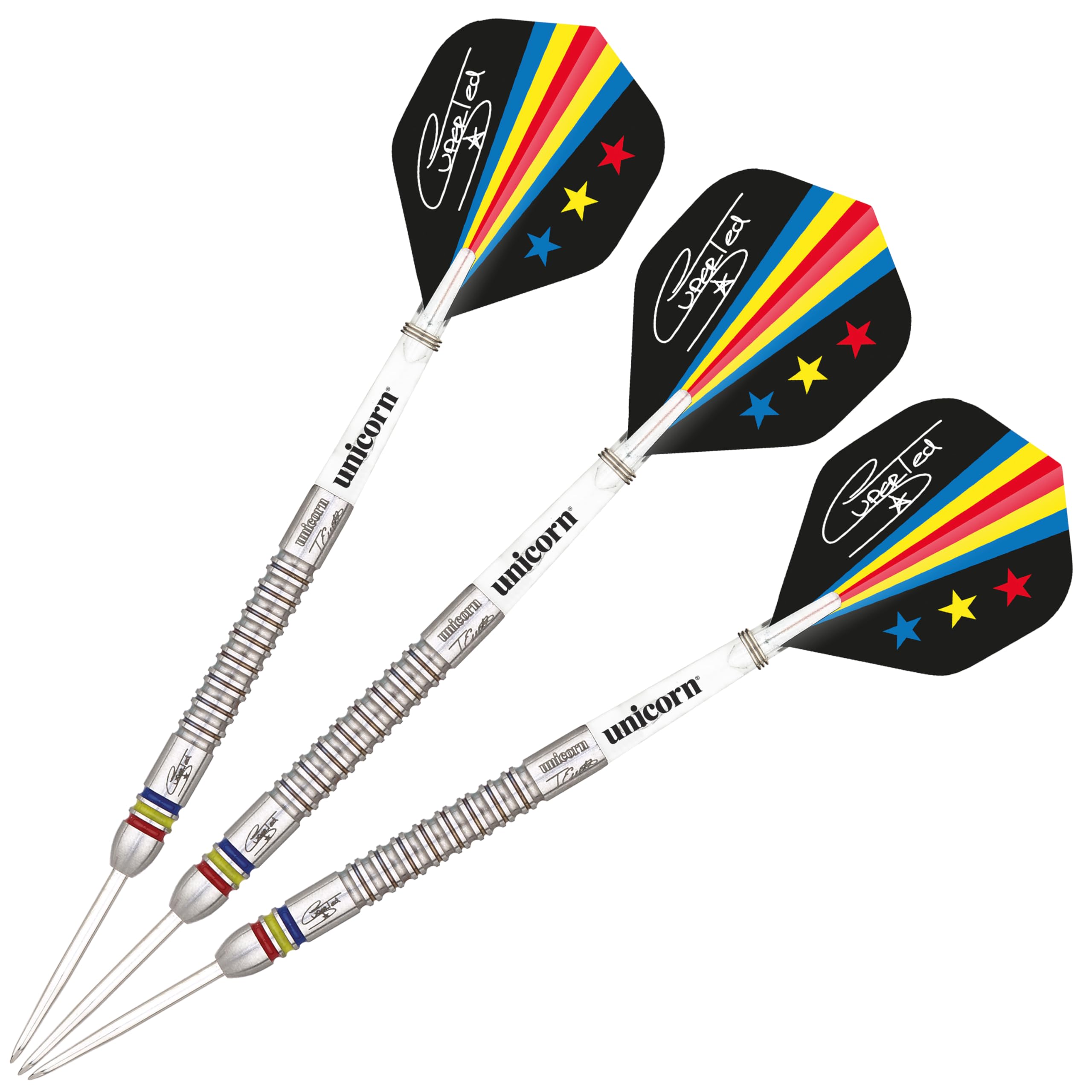 Unicorn Steel Tip Darts Set | Ted 'Super Ted' Evetts Contender