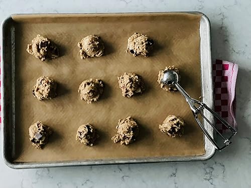 Vista 13 de Frieling Papel pergamino sin blanquear, revestimiento de silicona antiadherente reutilizable de doble cara, hojas para hornear, 50 piezas, 9