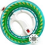 HENGDA KITE Blue Professional Outdoor Kite Line Winder Winding Reel Grip Wheel with Flying Line String Flying Tools with Lock,Kite String Spool for Kids and Adults (7.8x7.8) in