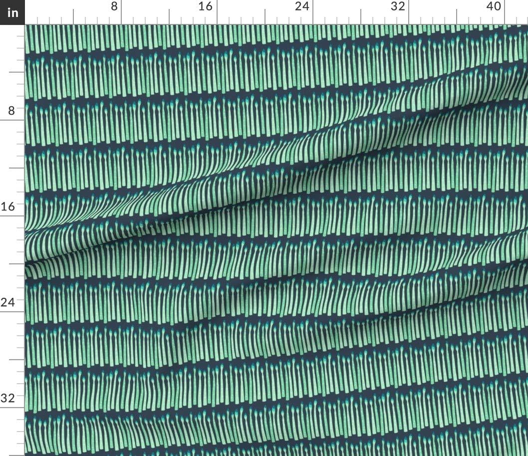 Spoonflower Fabric - Asparagus Vegetables Dark Pickled Veggies Pickles Kitchen Food Striped Printed on Cotton Poplin Fabric by The Yard - Sewing Shirting Quilting Dresses Apparel Crafts