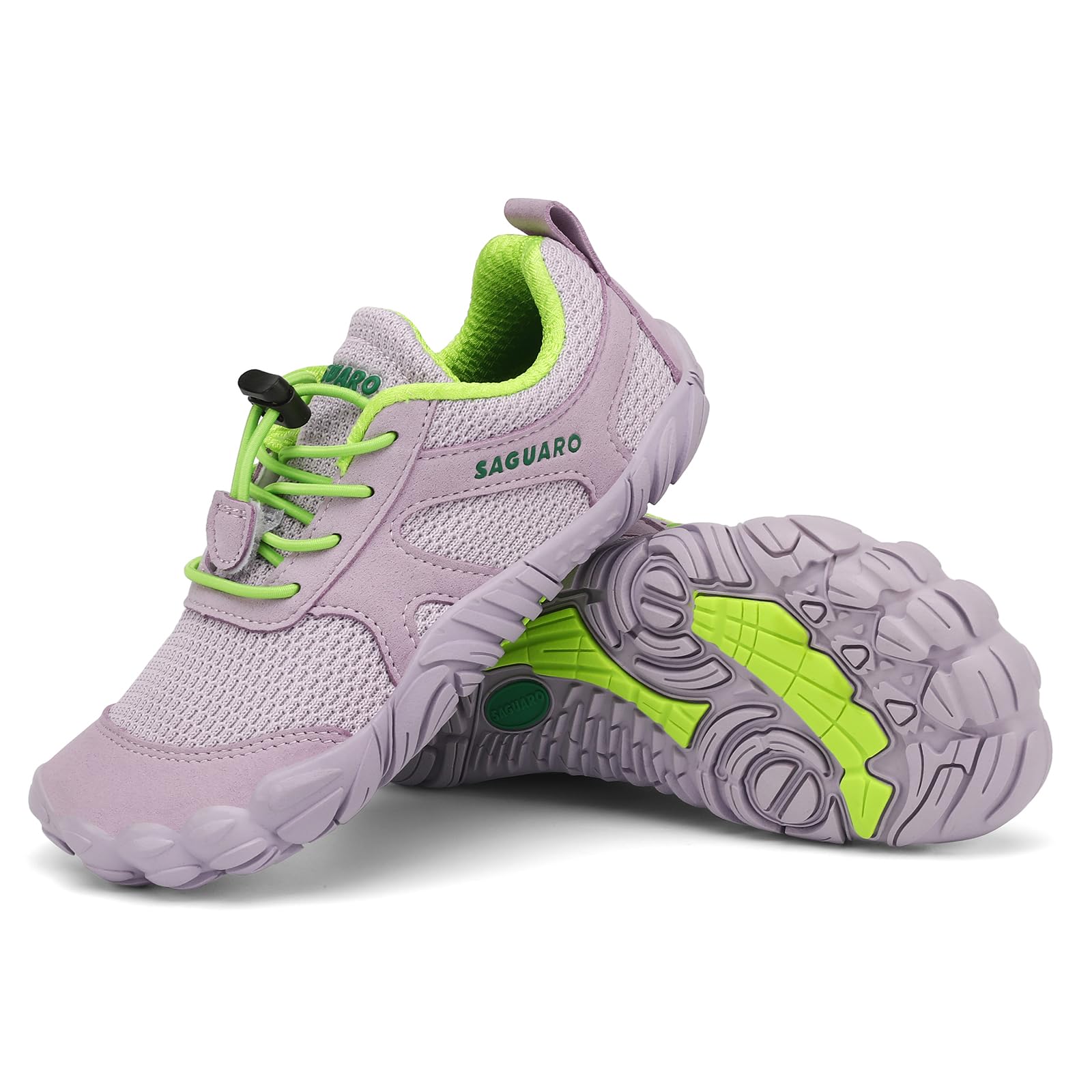 SAGUARO Barefoot Shoes Minimalist Comfortable Trail Running Shoes for Boys Girls, Gr.24-36
