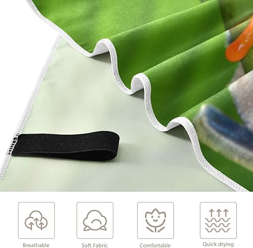 Miniatura 8 de DOMIKING Green Tree Frog - Toalla de playa grande para adultos, hombres y mujeres, toallas de baño absorbentes de 71 x 31 pulgadas, toallas de