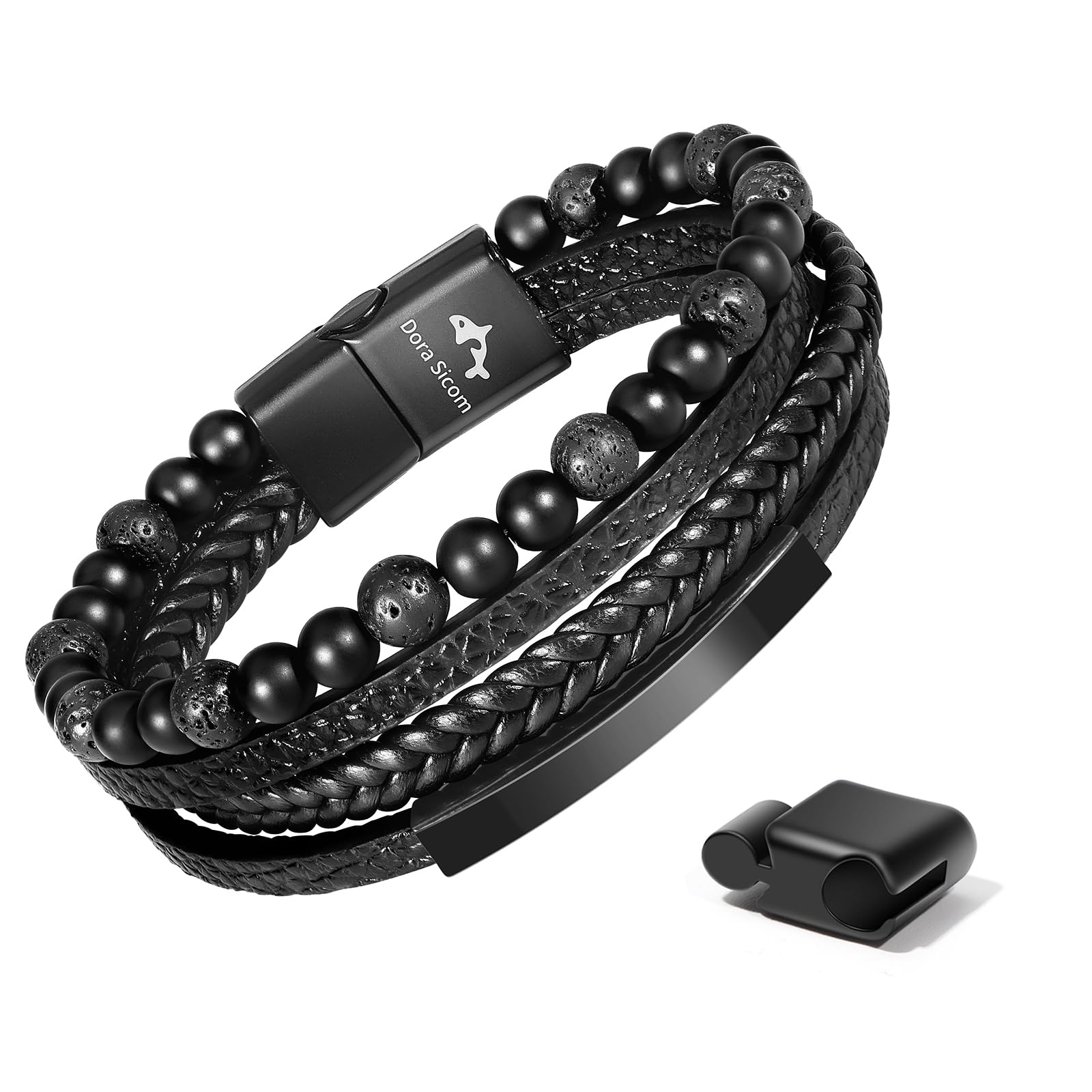 Dora Sicom Bracciale uomo in pelle da - Mostra l'eleganza maschile