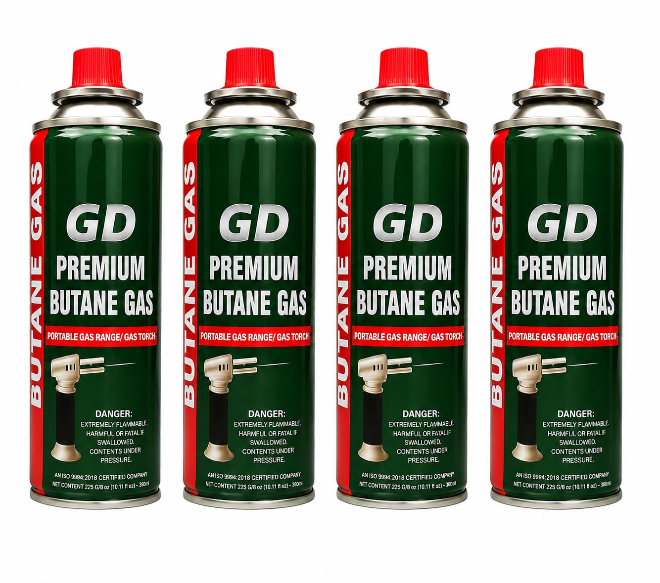 Gadget Deals Pack of 4-225g Each- Camping Gas Cylinder - Butane Gas Can - Butane Gas | Butane Gas Refill -Flame Portable liquefied - Butane Gas Canister | emergencey Gas-picture-34