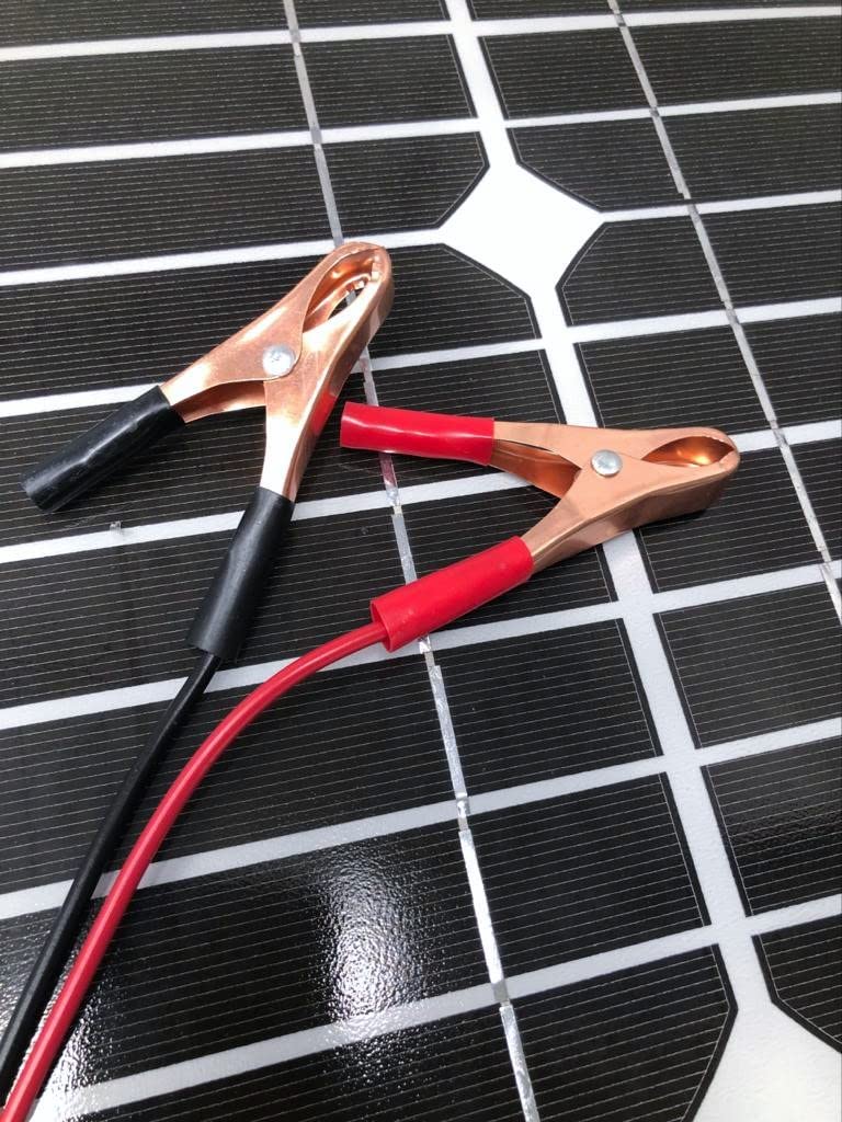 TEMPO DI SALDI Pannello Ad Energia Solare Fotovoltaico 30W 12V Con Celle In Silicio E Pinze