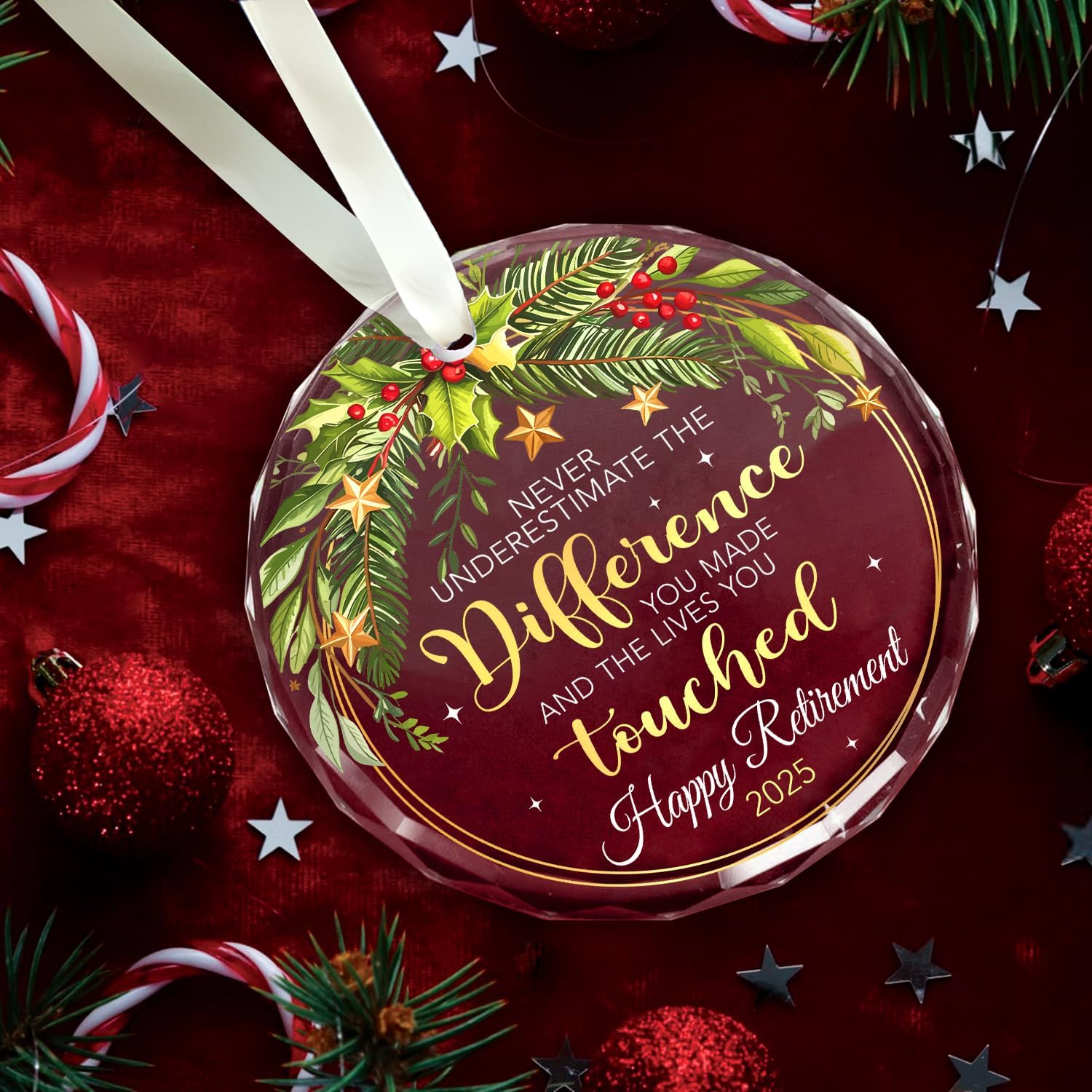 NewEleven Galentines Day Gift for Woman, Men - Farewell Gifts for Coworkers, Christmas Tree Decorations, Retirement Ornament for Coworker, Friend - Galentines Day Ornament - Image 3