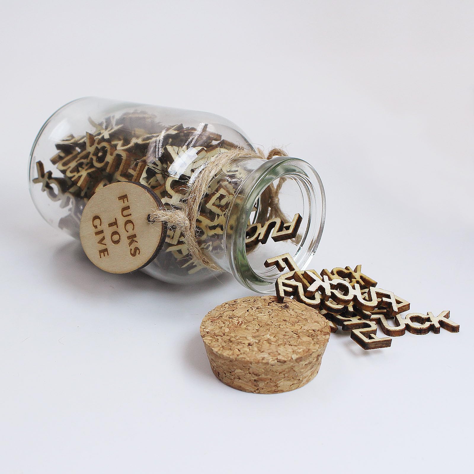 suokuomax fuck jar funny gifts for Him, her boyfriend and girlfriend Colleagues, bosses, office desk decor- Stocking Stuffers for Christmas,Birthday,Thanksgiving Day decorative bottle Gag Presents