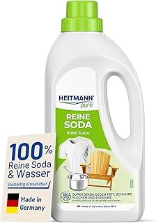 HEITMANN pure Pure Soda, Versatile Cleaner for Grease, Dirt, Stains & Odours, Natural & Environmentally Friendly, For Household & Garden, 1 L 1 l (pack of 1)