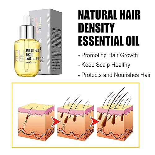 Miniatura 4 de Purc - Aceite esencial para el crecimiento del cabello, aceite esencial de densidad natural del cabello, aceite de esencia de crecimiento del