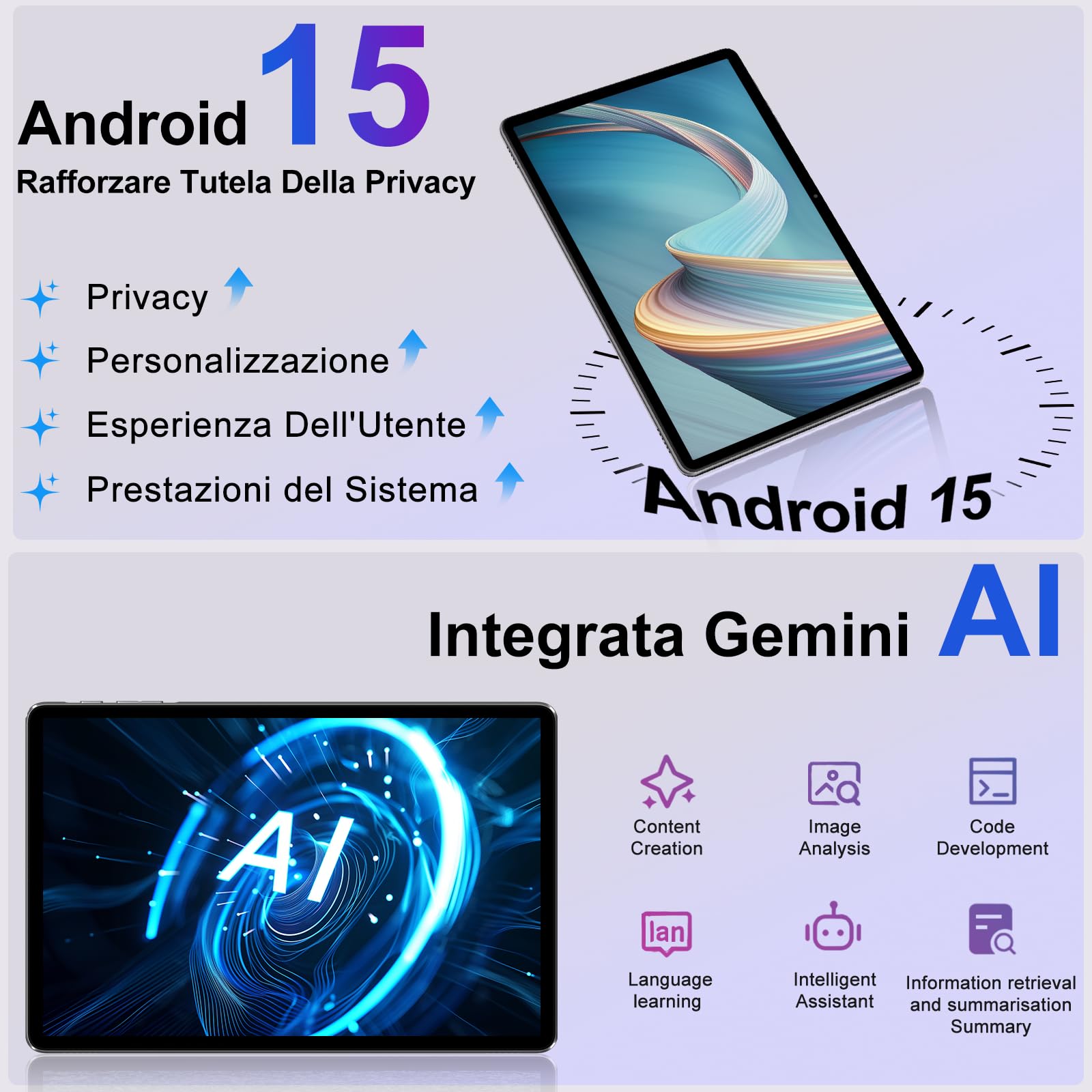 Dghrti 2026 Tablet Android 15 Con EVA Silicone Custodia Protettiva, 24GB+256GB/2TB, Bambini tablet 11 Pollici Octa-Core, Gemini AI/Widevine L1, 8000 mAh, 13MP+5MP, Corpo Metallo, Tableta Grande-Green