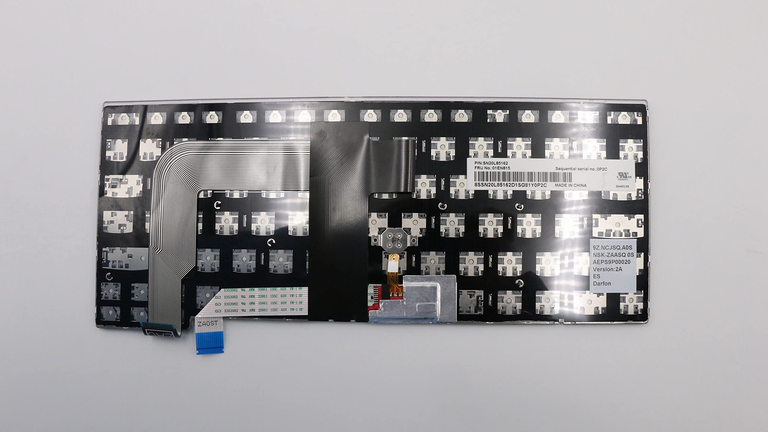 Teclado de respuesto Español retroiluminado para Lenovo Thinkpad Thinkpad 13 Gen 2, T460s, T470s