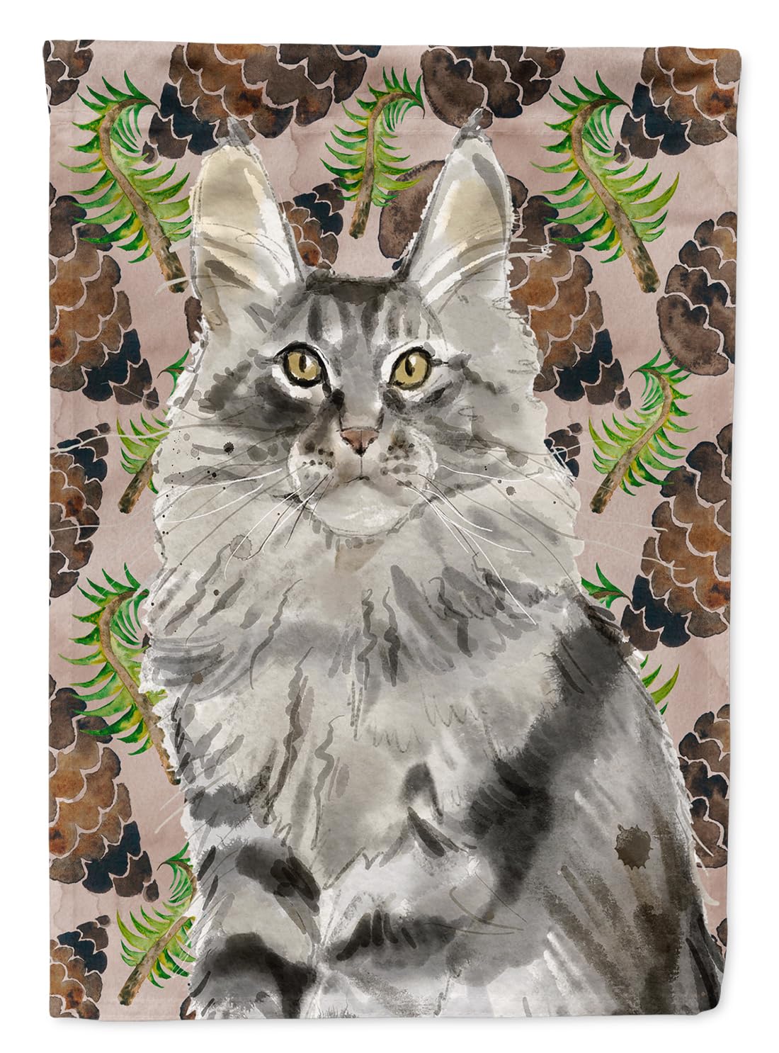 Drapeau Maine Coon Caroline's Treasures en tissu haut de gamme