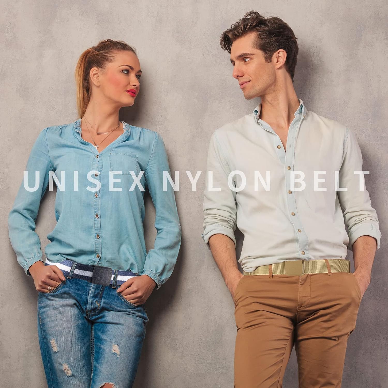 JaGely 15 Pack Nylon Hunting Belt Webbing Canvas Military Belt Tactical Men Waist Belt Web Belt with Plastic Buckle for Christmas Men Gifts Outdoor - Image 6