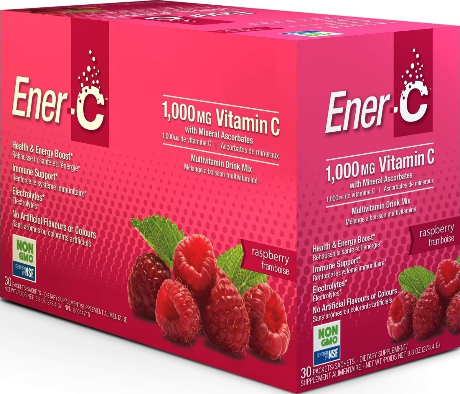 Ener-Life Raspberry Multivitamin Drink Mix 30 Count, 0.3 OZ