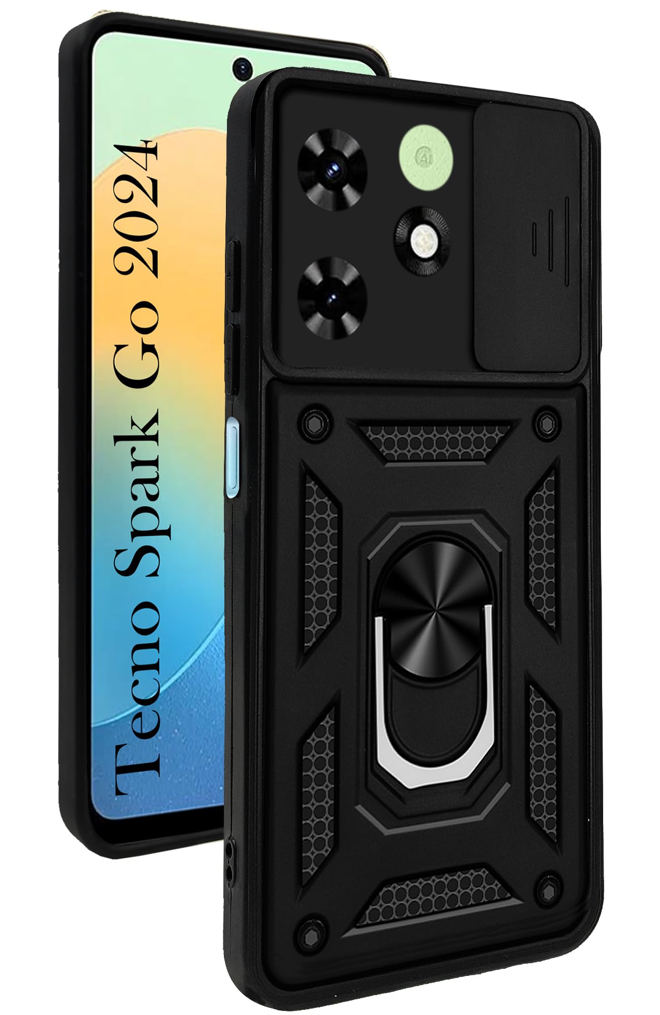 Jkobi Back Cover Case for Tecno Spark Go 2024 (Hybrid Dual Armor Polycarbonate | Carbon Black) (B0CXTDXGHX) Amazon Price History, Amazon Price Tracker