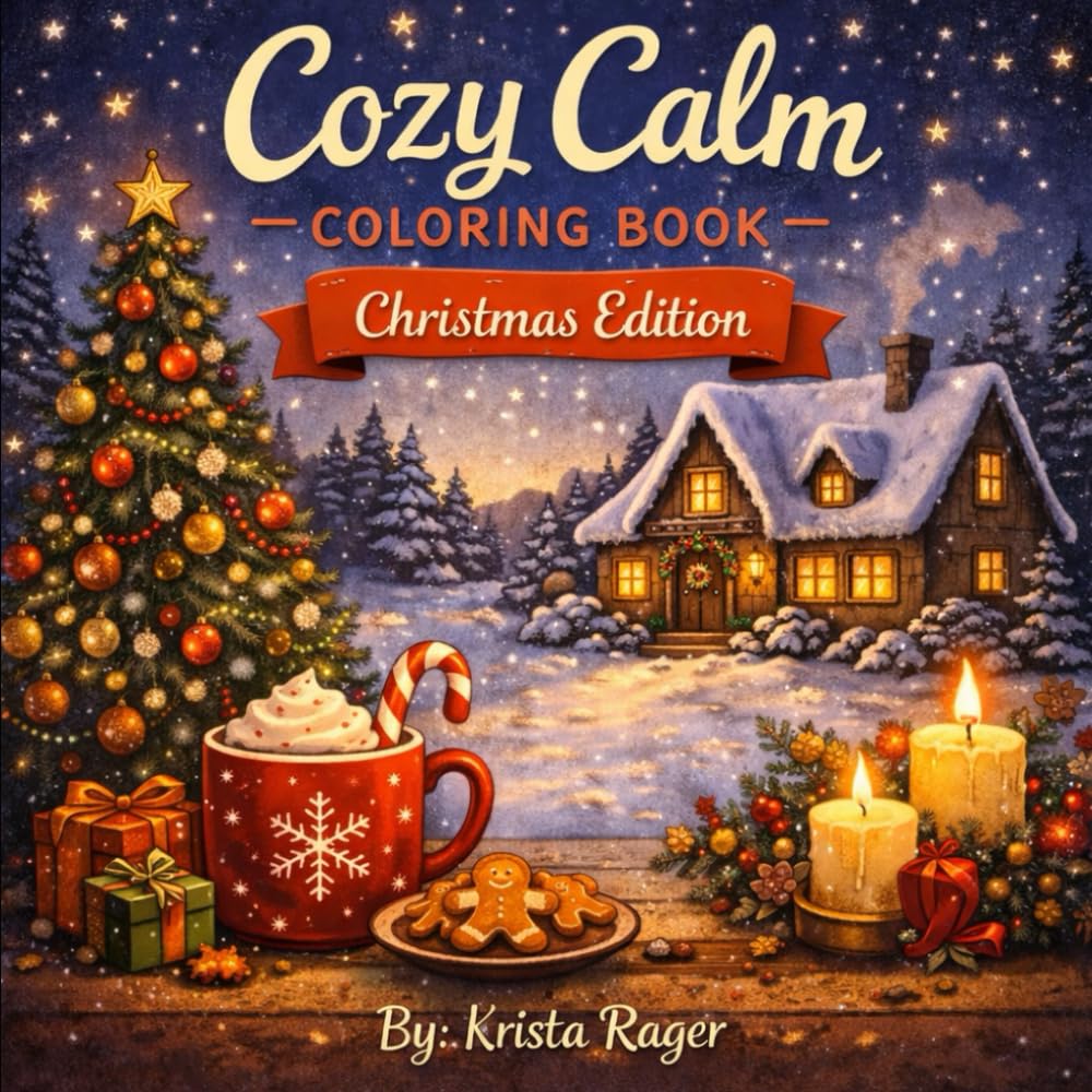 Cozy Calm Coloring Book Christmas Edition