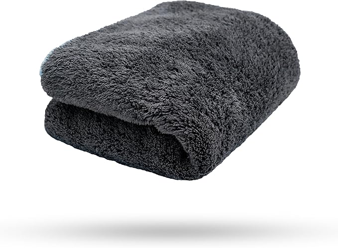 Liquid Elements – Auto Trockentuch Silverback XL 1200 GSM 50 x 80 cm – weiches Mikrofasertuch zur Autopflege – extrem saugstark, fusselfrei & lackschonend (1 Stück)