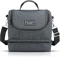 Bolsa Térmica Preta Com Dois Compartimentos