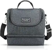 Bolsa Térmica Preta Com Dois Compartimentos