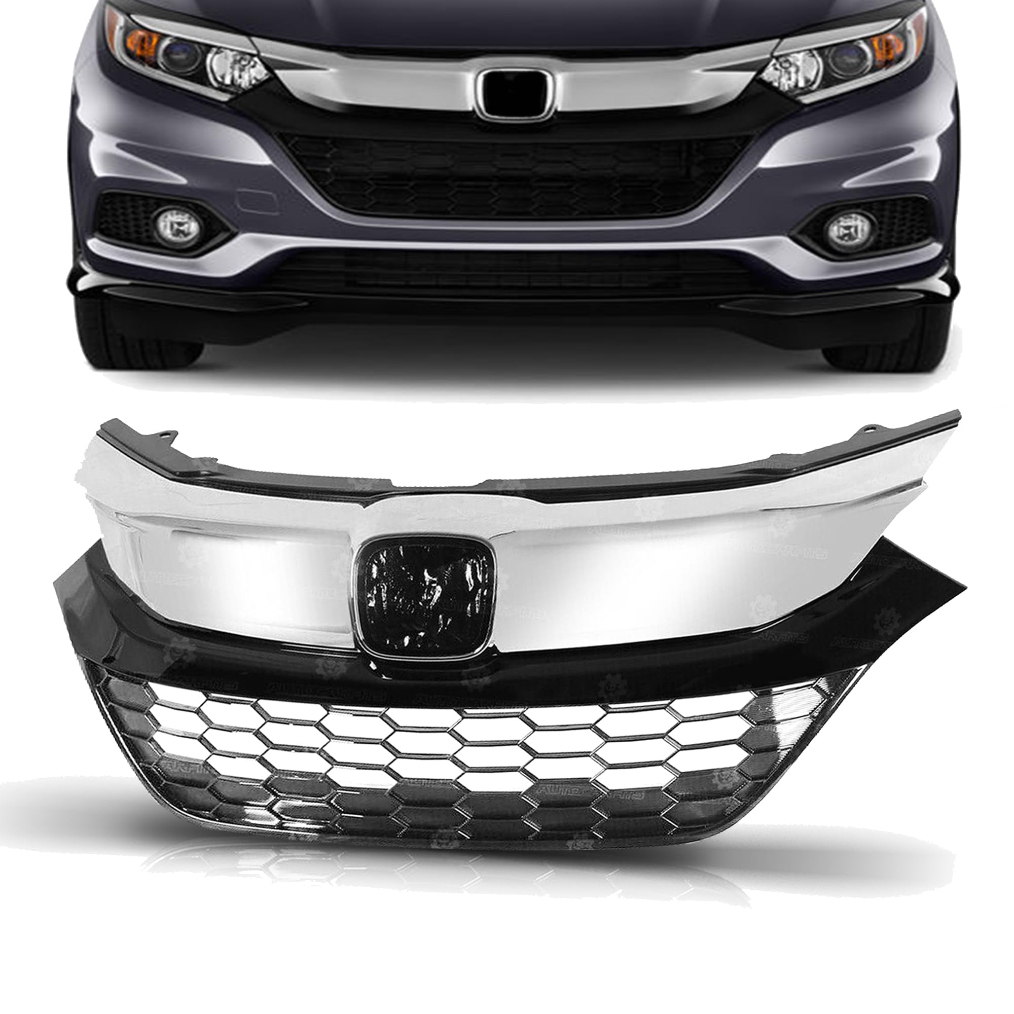 Amazon.com: PartsFlow Front Bumper Grille Upper Honeycomb Grill