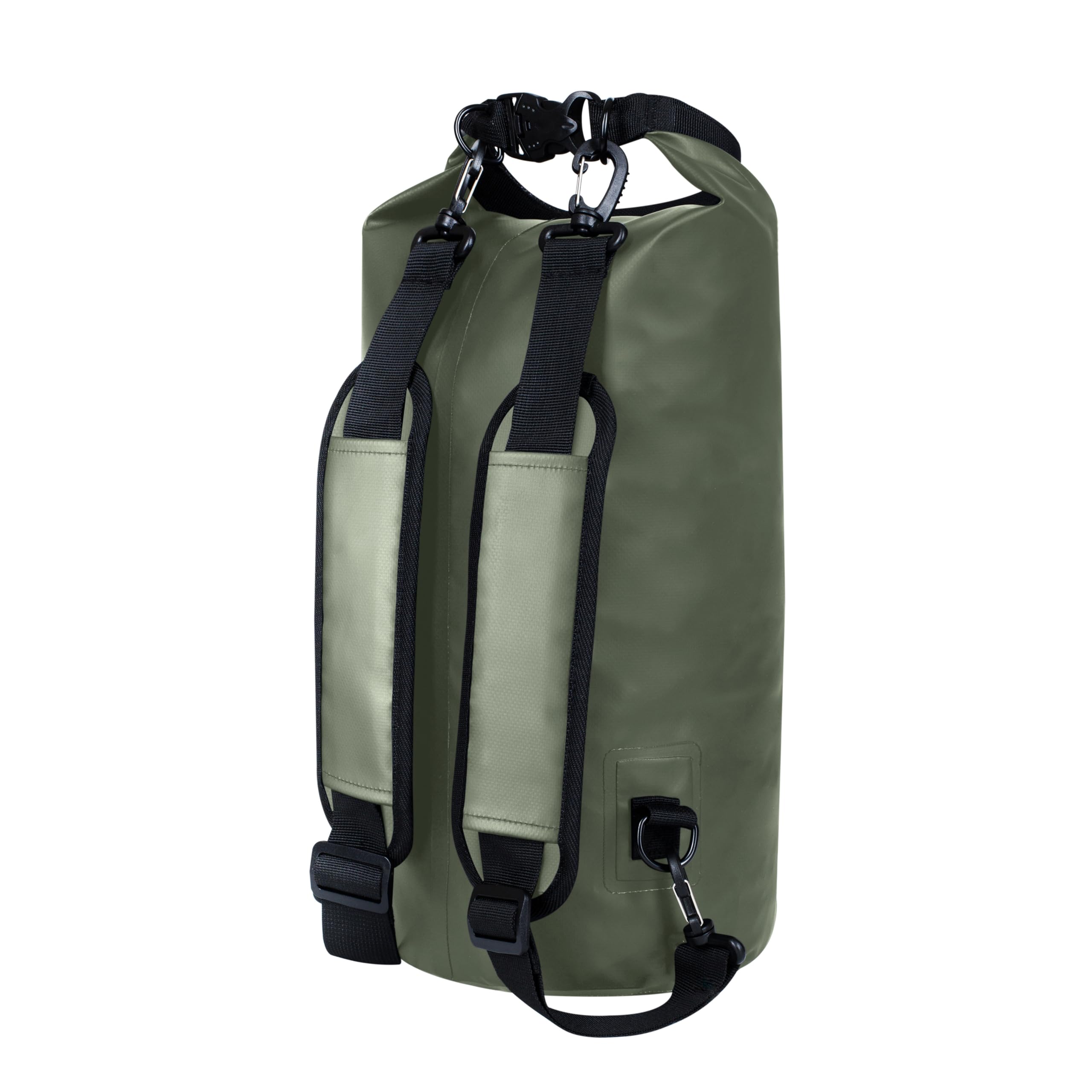 EARTH&RIVER Mochila seca para kayak, mochileros, rafting y navegación, protección impermeable resistente, correas de hombro anchas y ajustables (verde militar, 10 L)