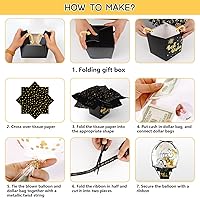 Vista 6 de UQM Caja de dinero de cumpleaños mejorada para regalo en efectivo, divertido juego de globos de dinero de cumpleaños sorpresa, regalos de cumpleaños