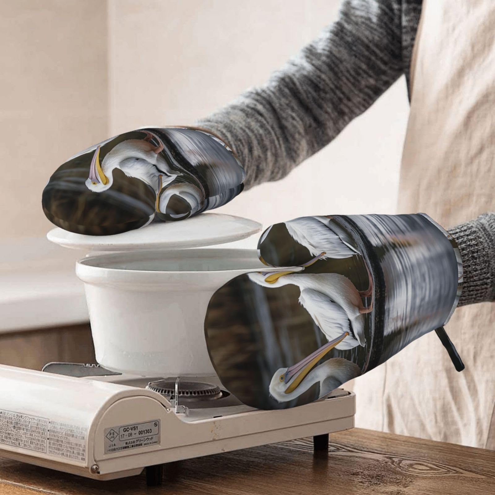 Siliconen ovenwanten - Set ovenwanten - Set van 2 - Geïsoleerde pads