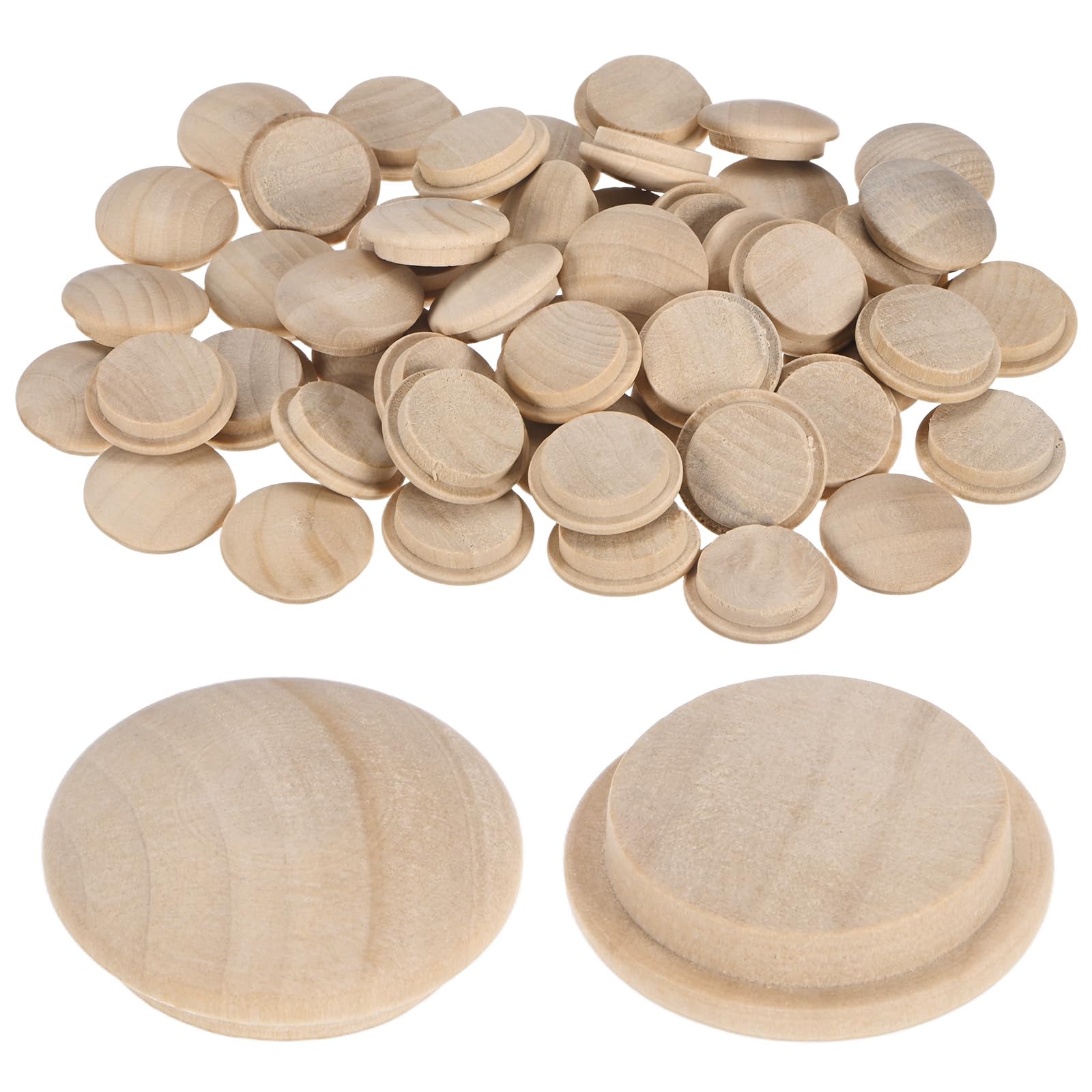 Bouchons en bois de hêtre 25mm pour masquer les trous de vis sur les chaises