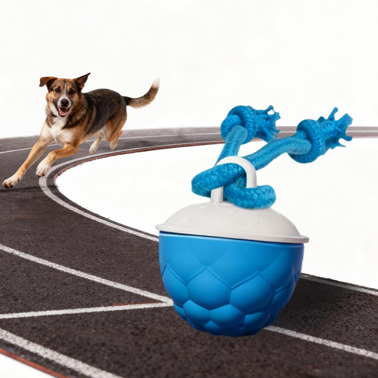 Sarvvte Interactive Dog Ball Toy, Smart Interactive Dog Toy - Boredom, Automatic Active Rolling Ball with Tail for Dogs, Rechargeable Pet Toy for Puppy/Small/Medium