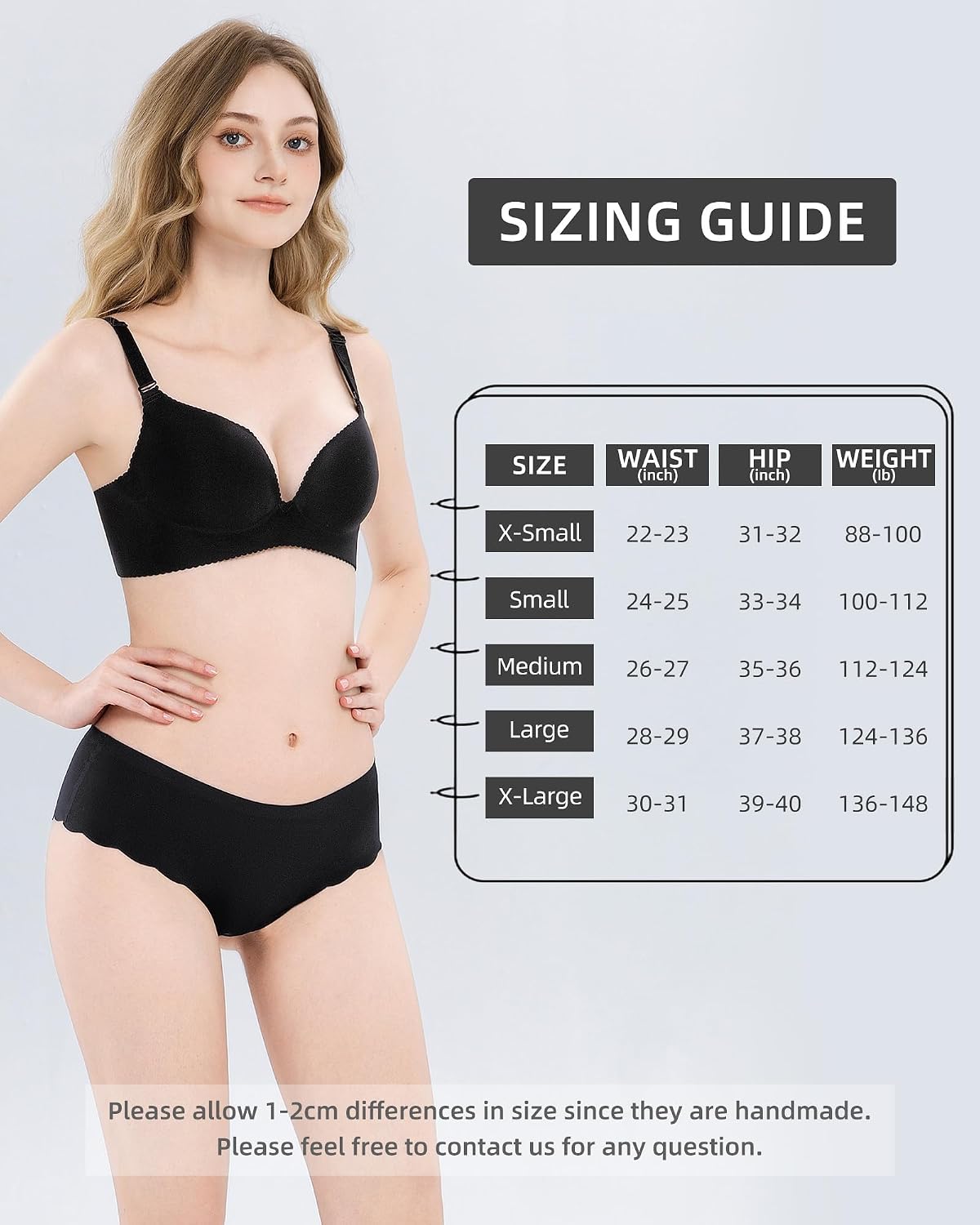 Seamless Underwear for Women No Show No line Low Rise Hipster Wave Edge Women's Bikini Panties Ladies Cheeky 6 pack