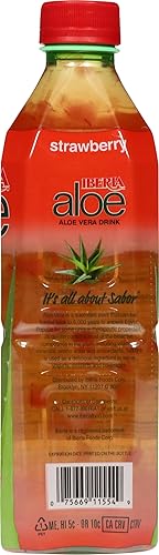 Miniatura 5 de Iberia  Bebida de Aloe Vera, sabor guanábana, 16.9 onzas líquidas (500 ml) (paquete de 24) botellas sin BPA (bisfenol A)