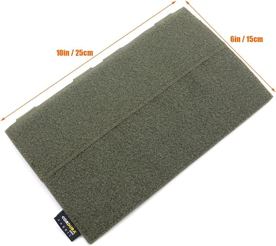 ROCOTACTICAL MOLLE Hook and Loop Mounting Placard Platform, Tactical Style Flex Loop Panel to Convert Any MOLLE Platform to a Hook/Loop Attachment for Hook/Loop Pouches or Morale Patches (Army Green)