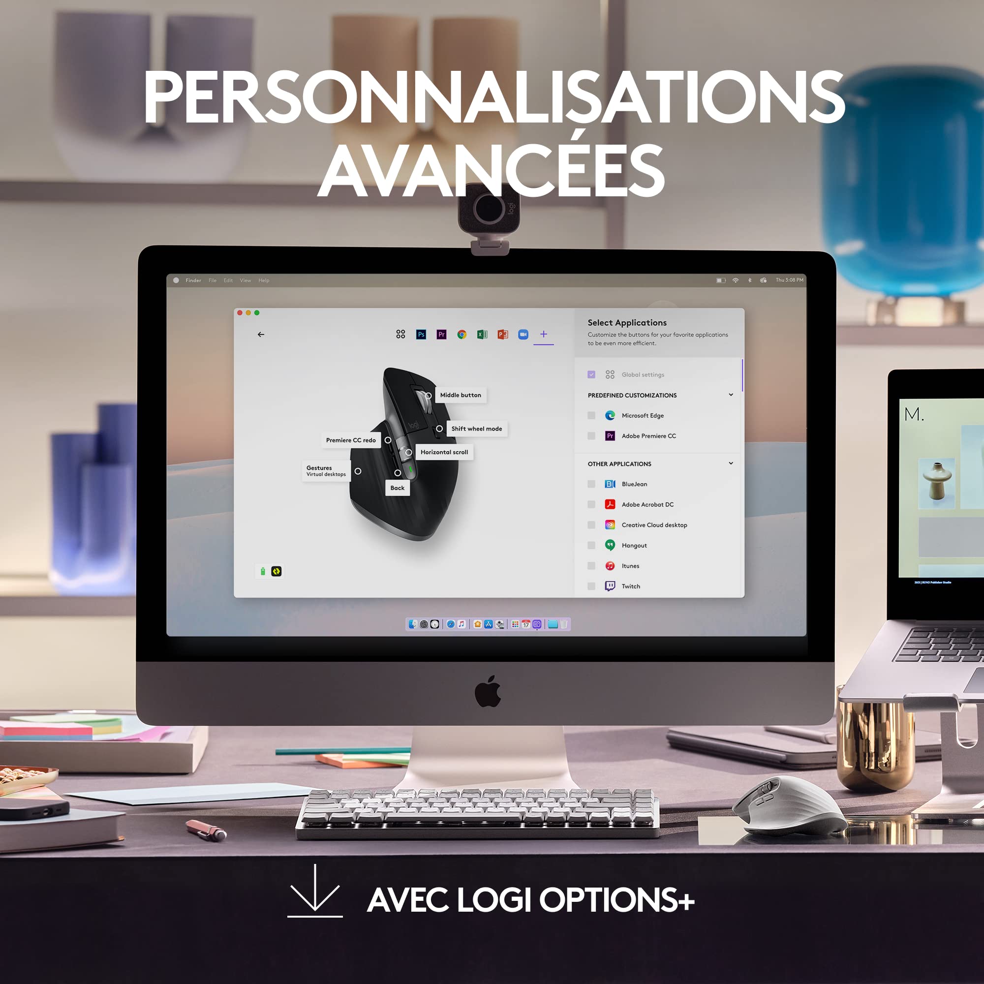 Logitech MX Master 3S pour Mac - Souris Bluetooth Sans Fil