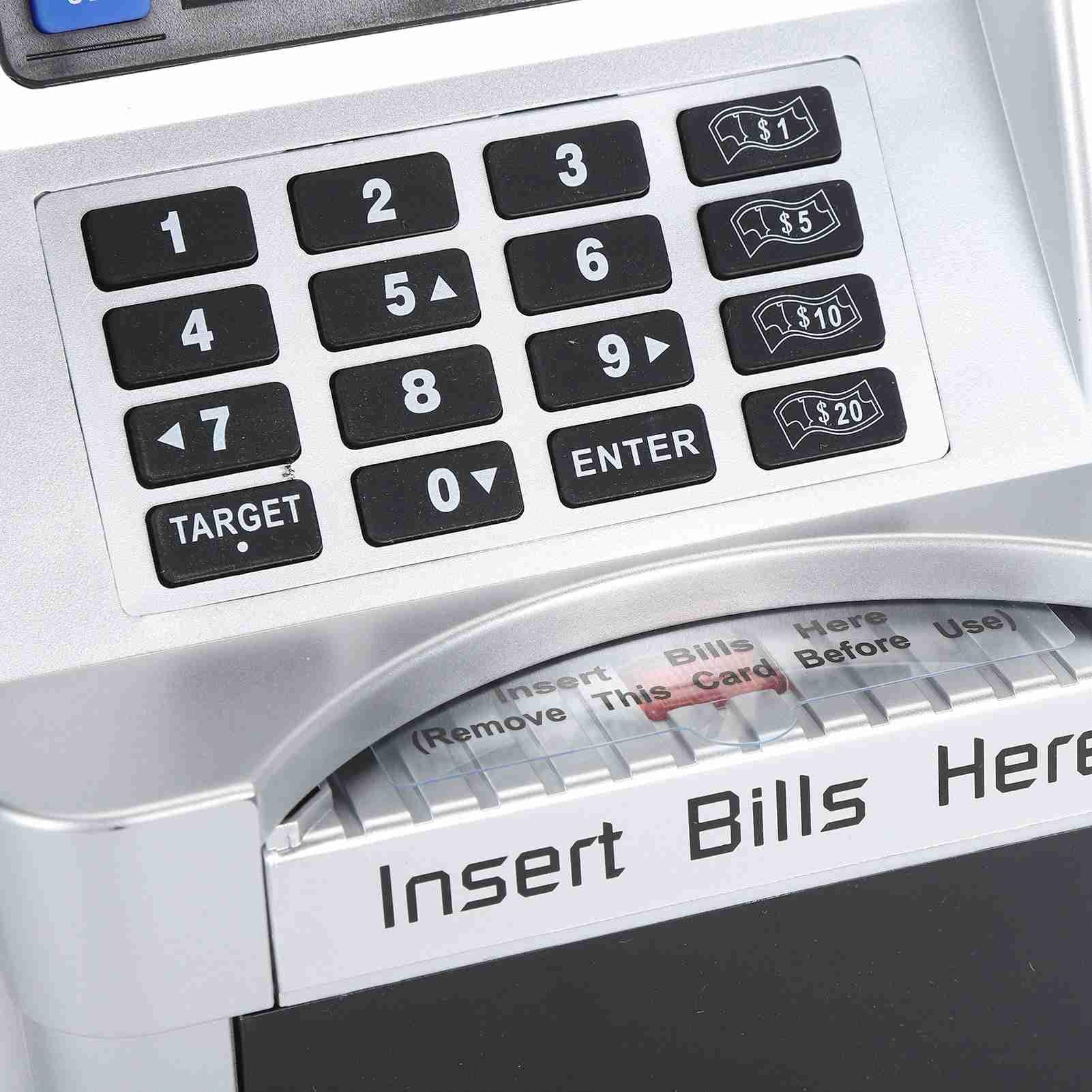 XUMIUZIY Tirelire Porc avec Rouleau de Billet Automatique, Accès par