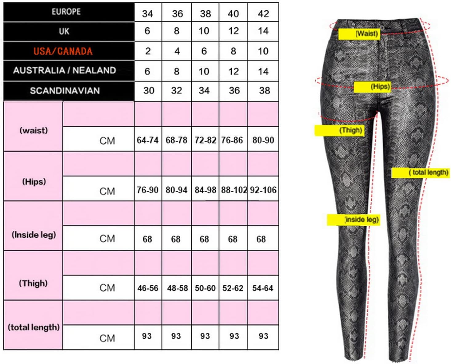 Faringoto Women's Pu Faux Leather Pants Slim Leggings Variety of Styles with Pockets - Image 2