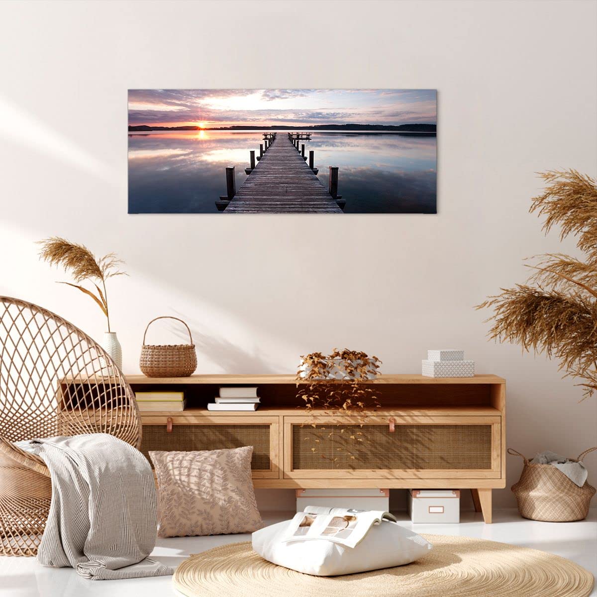 Quadro Su Tela Feeby - Volto Di Donna Astratto Blu, 60x90 Cm - Decorazione Moderna Per Soggiorno O Camera