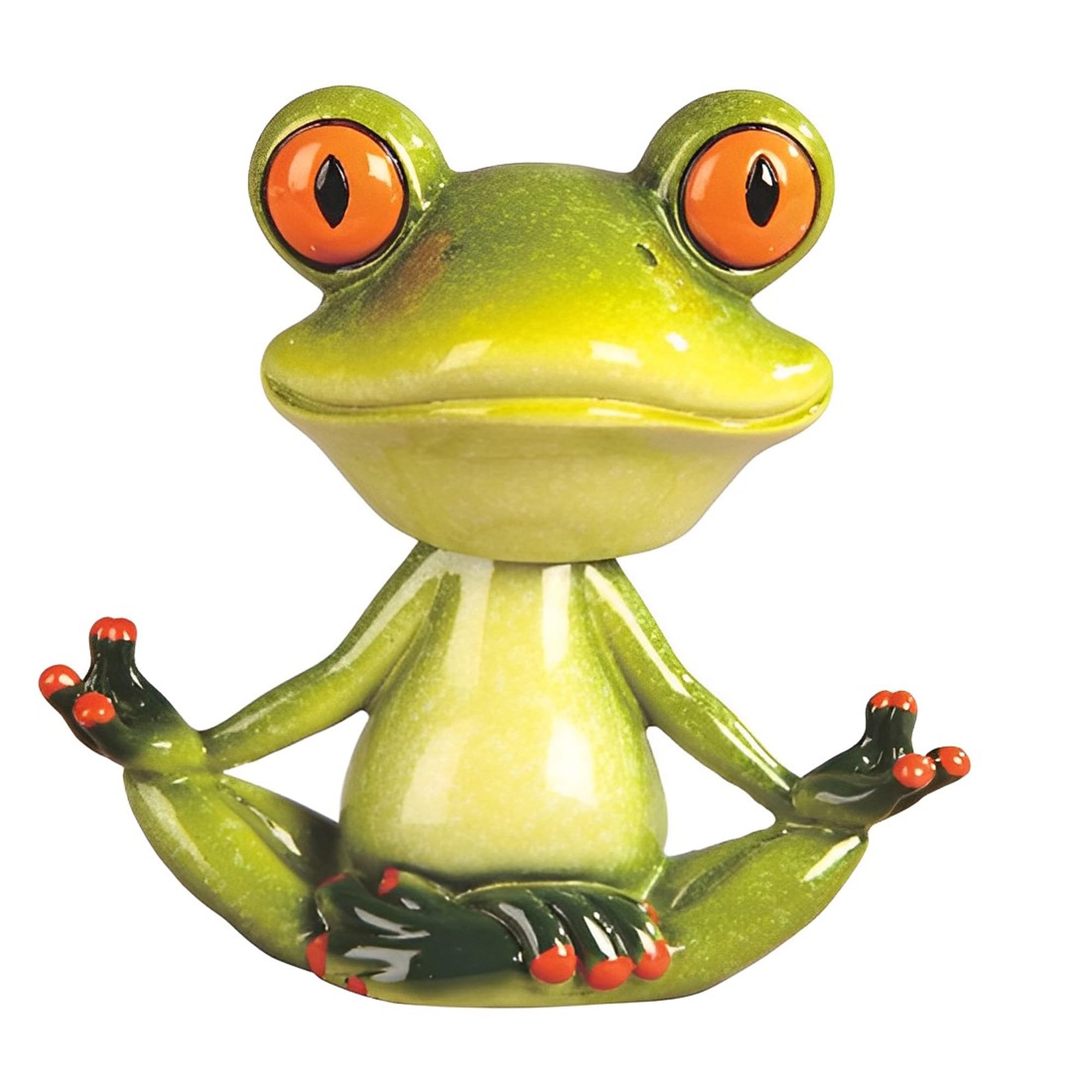 Figurine grenouille de yoga 12,7 cm tête hochet ICE ARMOR