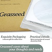 Vista 5 de Grasseed Tapas de papel de aluminio para reutilizar cápsulas de café compatibles con cápsulas Nespresso VertuoLine, 100