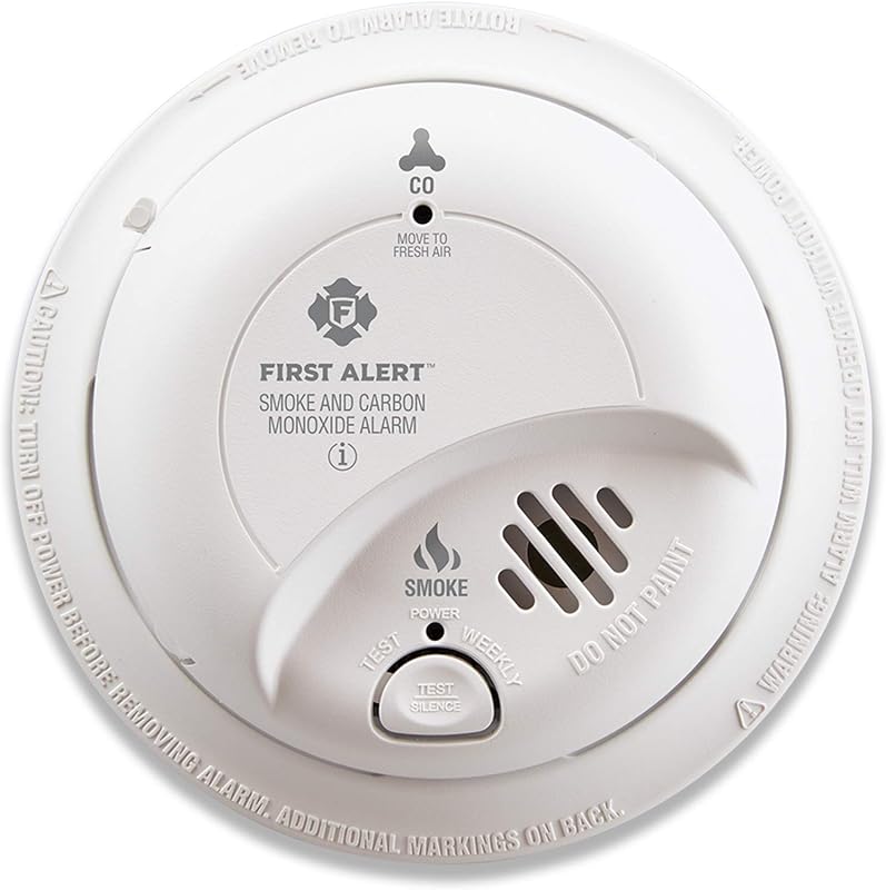 SC9120B Corded Electric Combination Alarm with Adapter Plugs for Easy Replacement