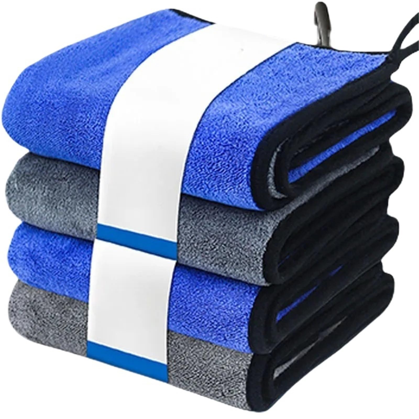 GMEqfhpOPS 1-4pcs Microfiber Car Washing Towel Soft Quick Drying Windows Mirrors Wiping Rags Home Double Layer Cleaning Cloths 500GSM Towels Bath(30x60cm,1PC)