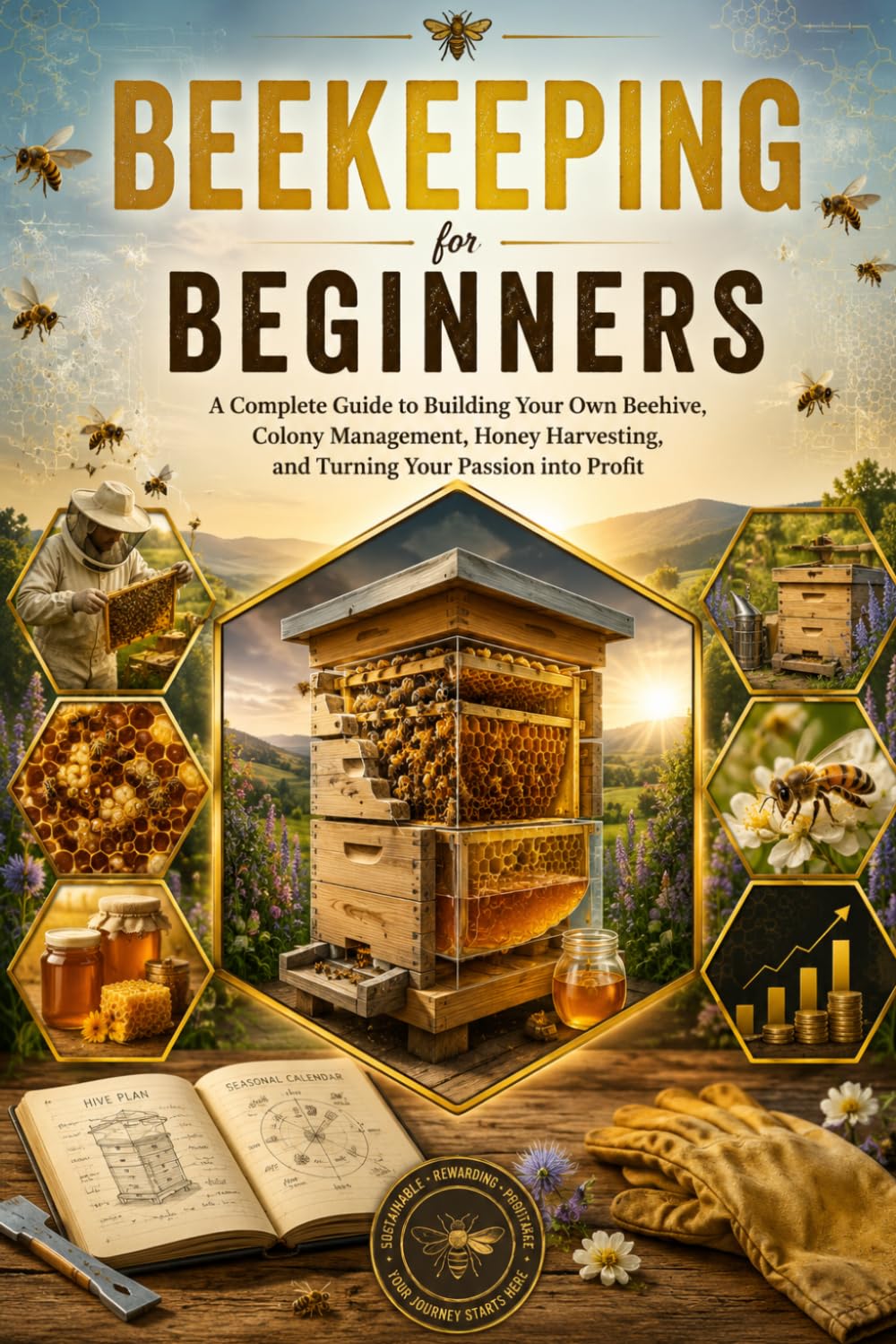 Beekeeping for Beginners: From First Hive to First Harvest: A Beginner’s Journey into Beekeeping